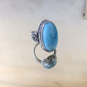 Sterling silver stone ring
